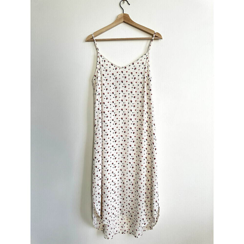 Velvet Heart women's slip sleeveless dress Heart Print Cami Dress Ivory Red $93